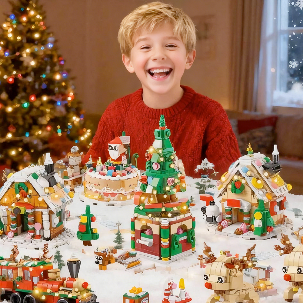 STEM Christmas Festival Building Blocks Toy Set Combination