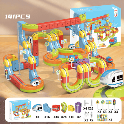 Anti-Gravity Vehicle Creative DIY Electric Magnetic Track Kids' Toy