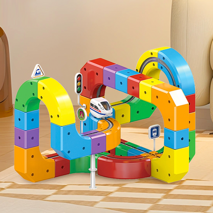 Anti-Gravity Vehicle Creative DIY Electric Magnetic Track Kids' Toy