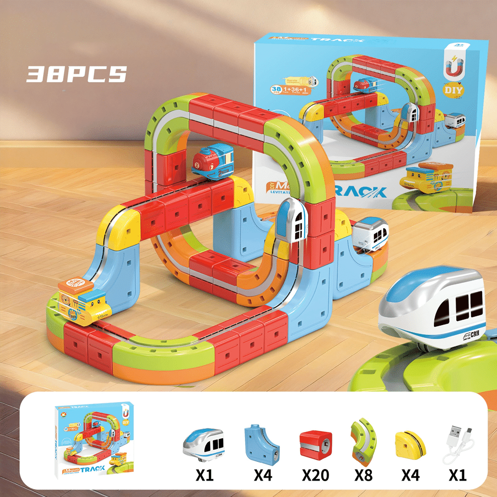 Anti-Gravity Vehicle Creative DIY Electric Magnetic Track Kids' Toy