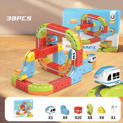 Anti-Gravity Vehicle Creative DIY Electric Magnetic Track Kids' Toy