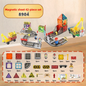 Magnetic building blocks children's city traffic printed road magnetic tiles