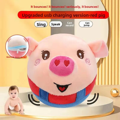 Hot-Selling Bouncy Ball Jumping Pig Toy