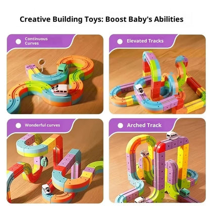 Anti-Gravity Vehicle Creative DIY Electric Magnetic Track Kids' Toy
