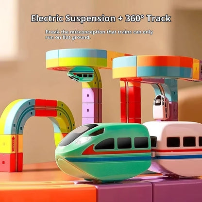 Anti-Gravity Vehicle Creative DIY Electric Magnetic Track Kids' Toy